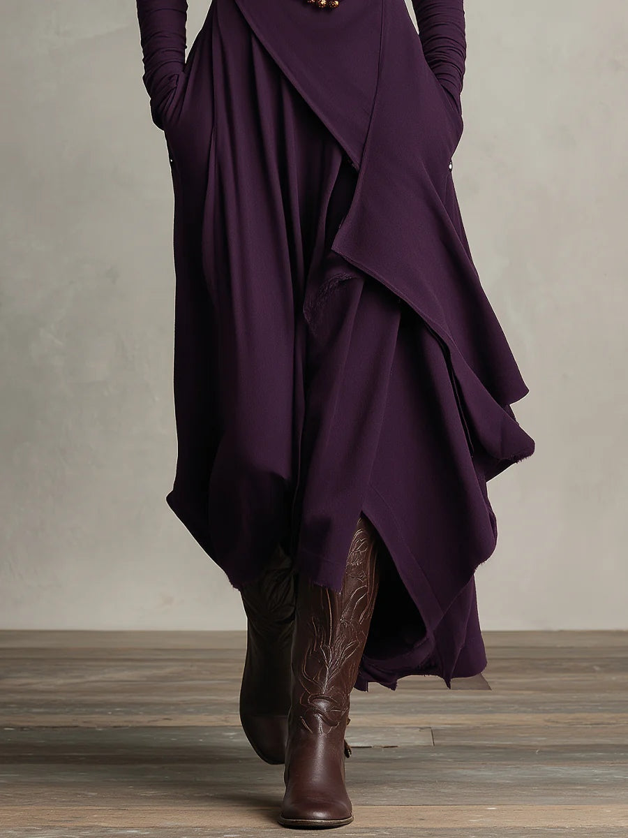 Malva | Vestido Maxi de Cuello Alto - Ana ruiz 
