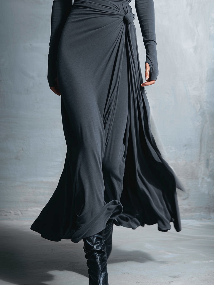Victoria | Vestido con nudo lateral - Ana ruiz 