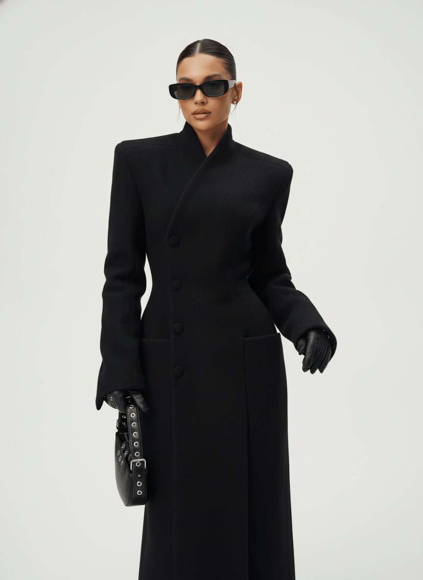 Sona™ | Elegante abrigo maxi entallado - Ana ruiz 