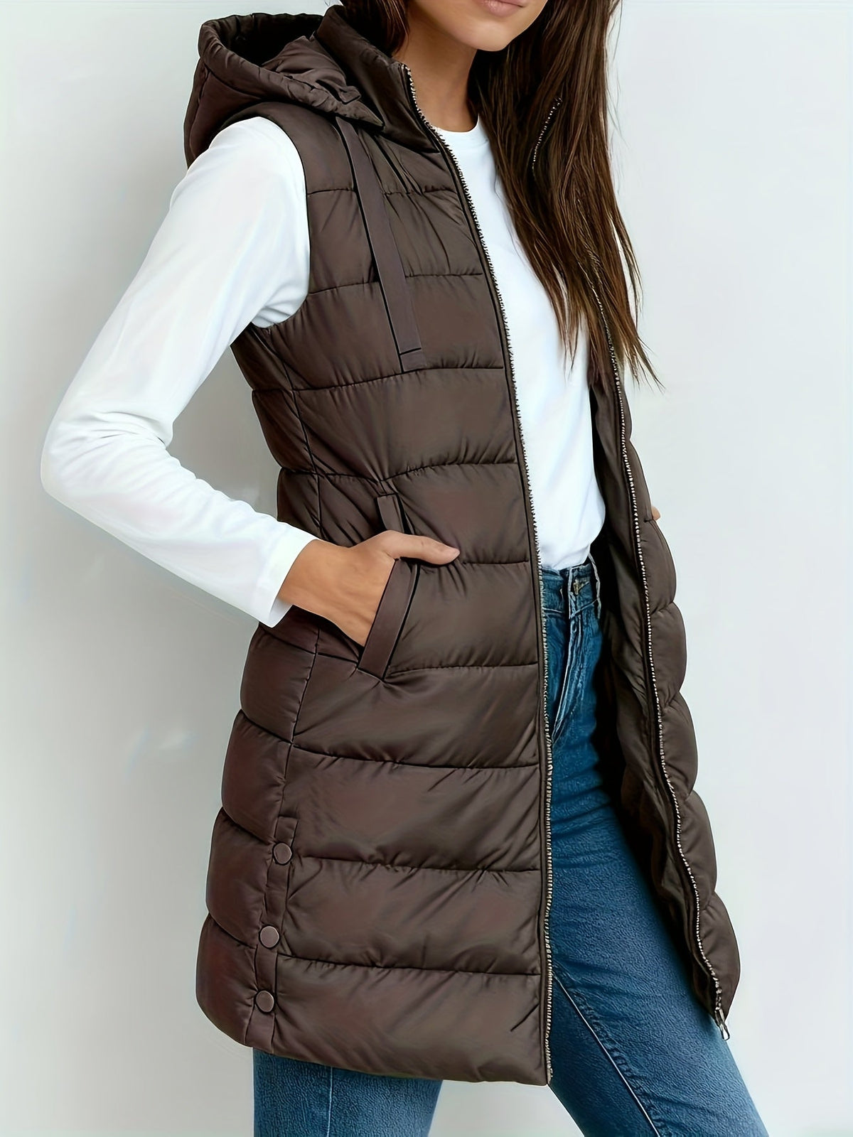 Tira™ | Elegante chaleco largo acolchado - Ana ruiz 