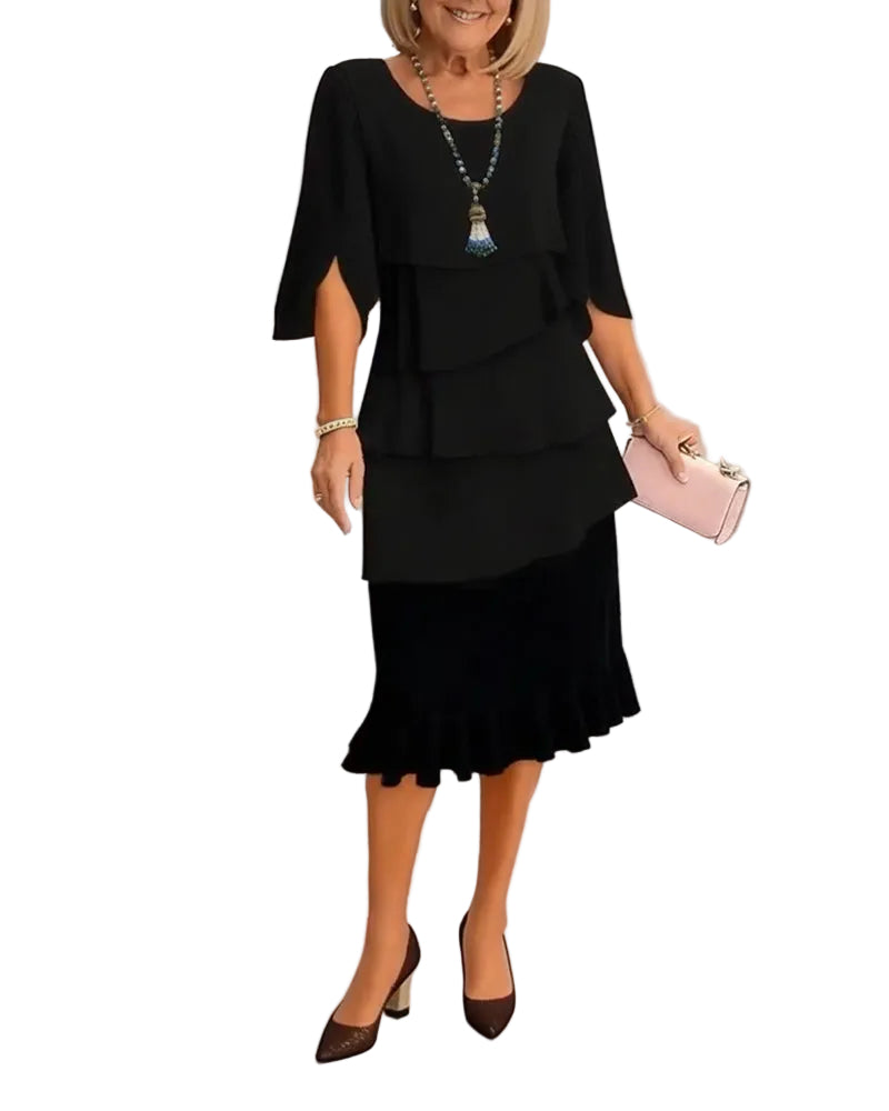 Patricia | Vestido cómodo con volantes - Ana Ruiz