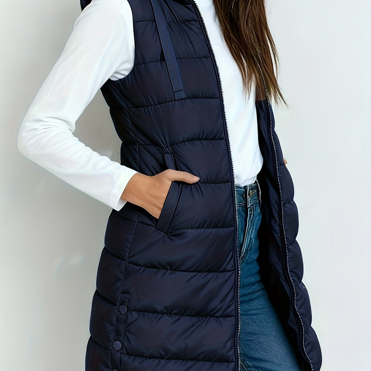 Tira™ | Elegante chaleco largo acolchado - Ana ruiz 
