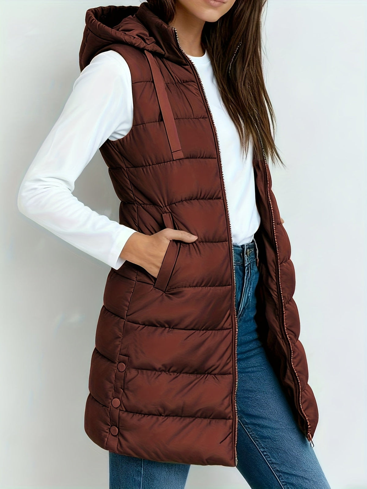 Tira™ | Elegante chaleco largo acolchado - Ana ruiz 