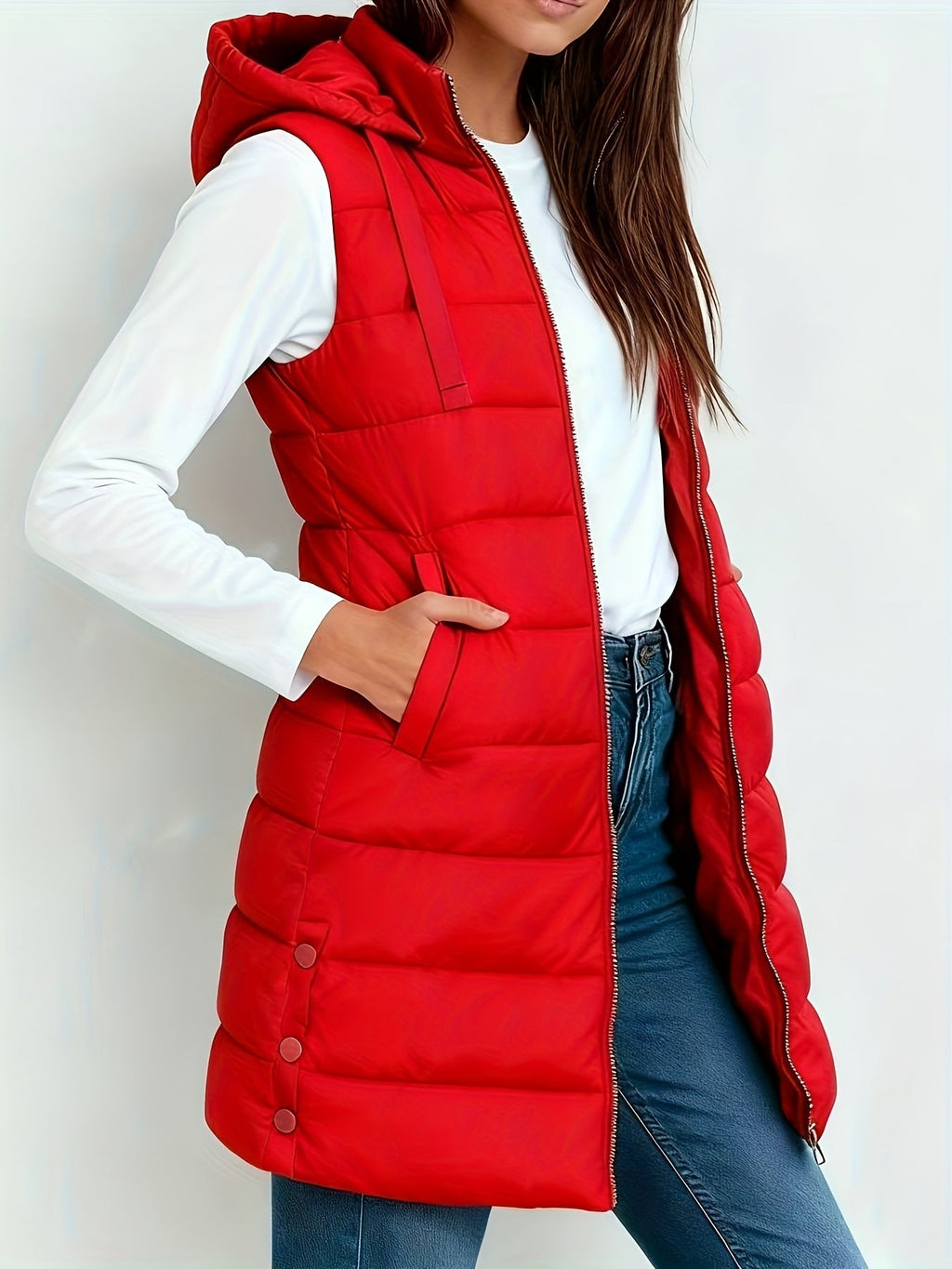 Tira™ | Elegante chaleco largo acolchado - Ana ruiz 