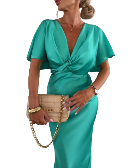 Mernes | Vestido con nudo cruzado - Ana ruiz 