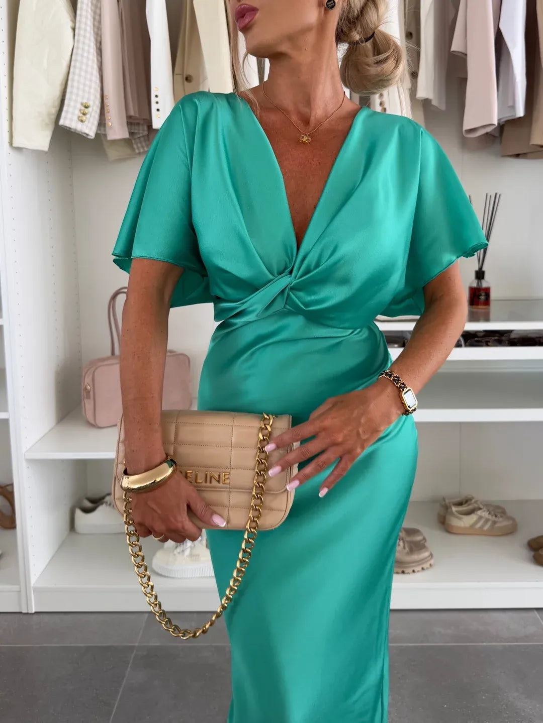 Mernes | Vestido con nudo cruzado - Ana ruiz 