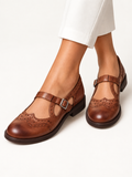 Louisa zapatos Mary Jane marrones en catálogo premium