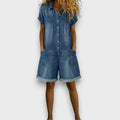 Joan | Peto corto de aspecto denim vintage