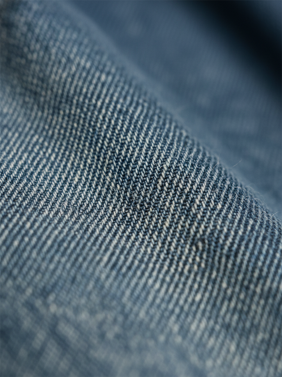 Karen | Vestido Maxi de Denim Suave Lavado Vintage