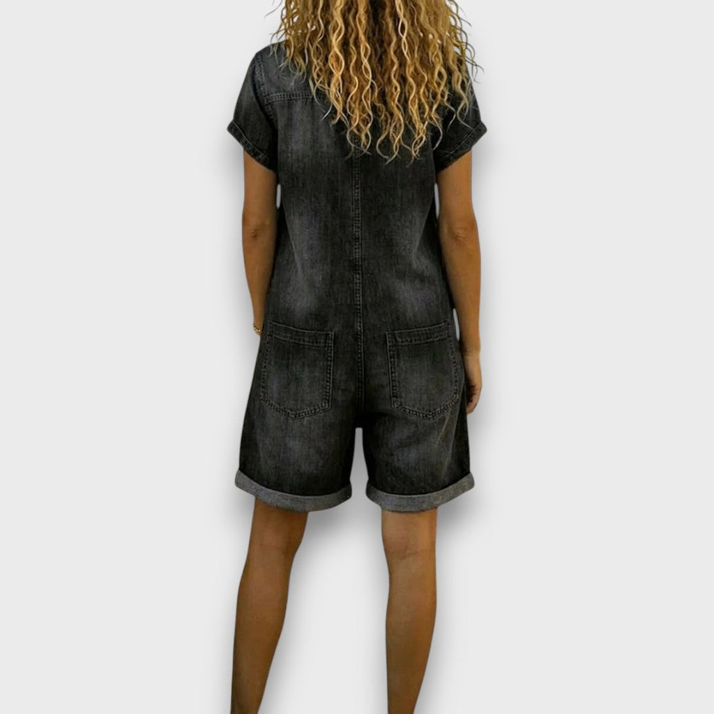 Joan | Peto corto de aspecto denim vintage