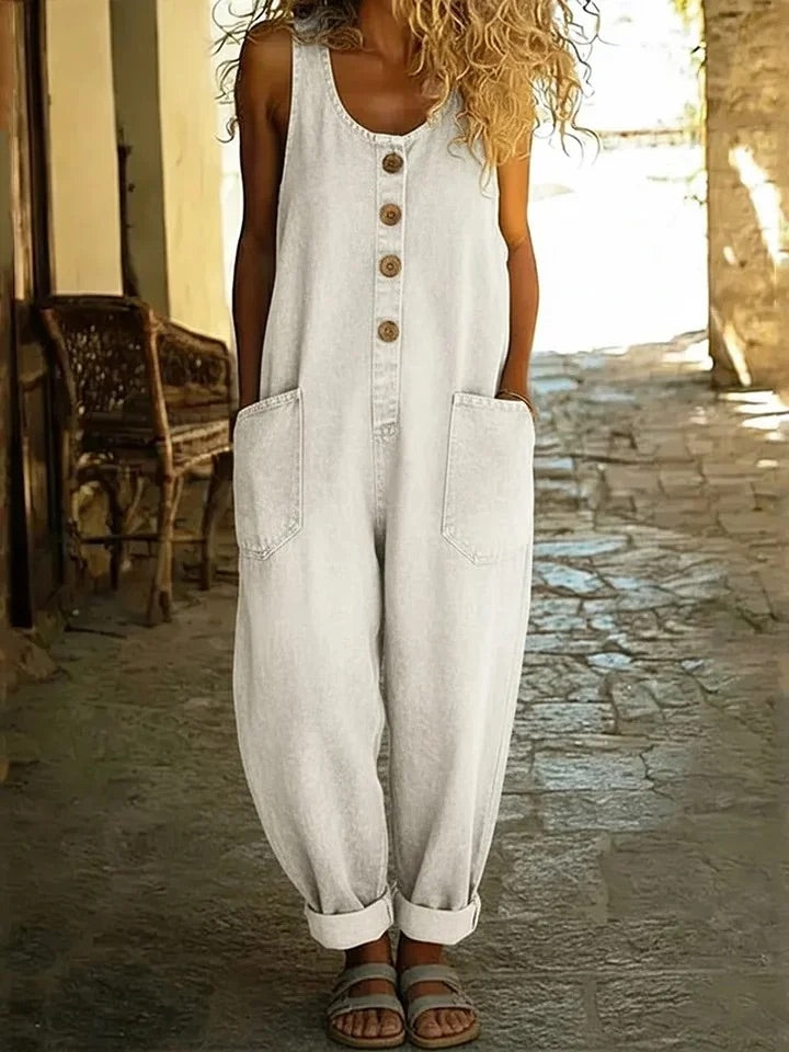 Ruth | Pantalones de mezclilla vintage de algodón suave con pierna ancha