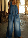 Ruth | Pantalones de mezclilla vintage de algodón suave con pierna ancha
